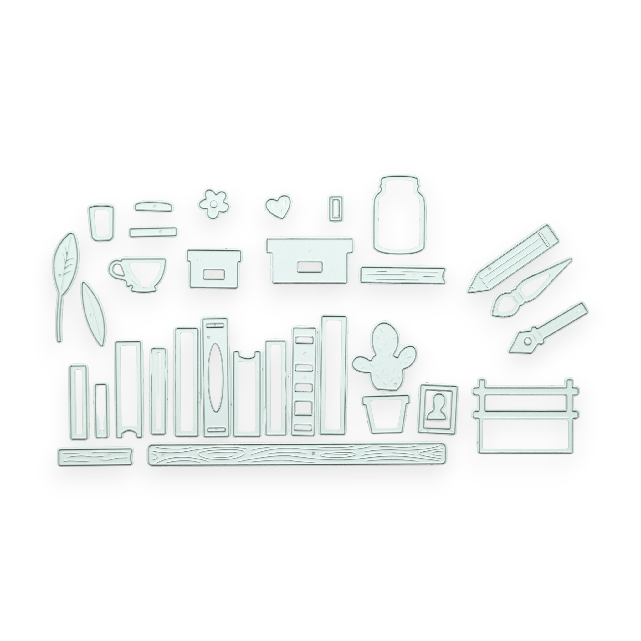 Festive Tales Bookshelves - Steel Cutting Die Set